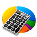 calculatrice rond multicouleur
