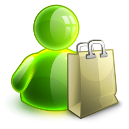 Icône client vert
