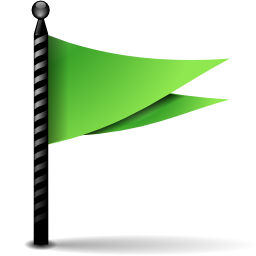 Icône drapeau icone vert