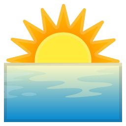 Icône soleil mer