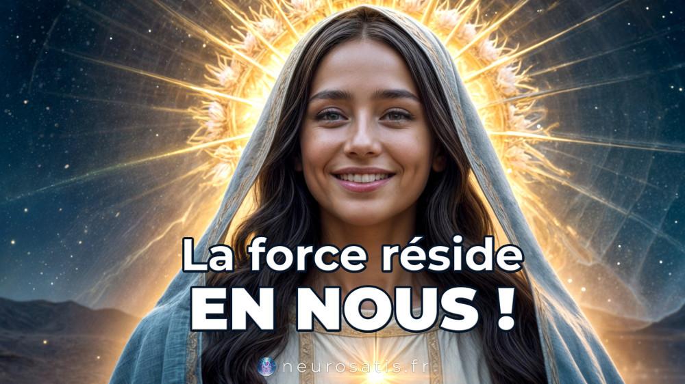 MARIE La LUMIERE claire le chaos la CL de L'ASCENSION