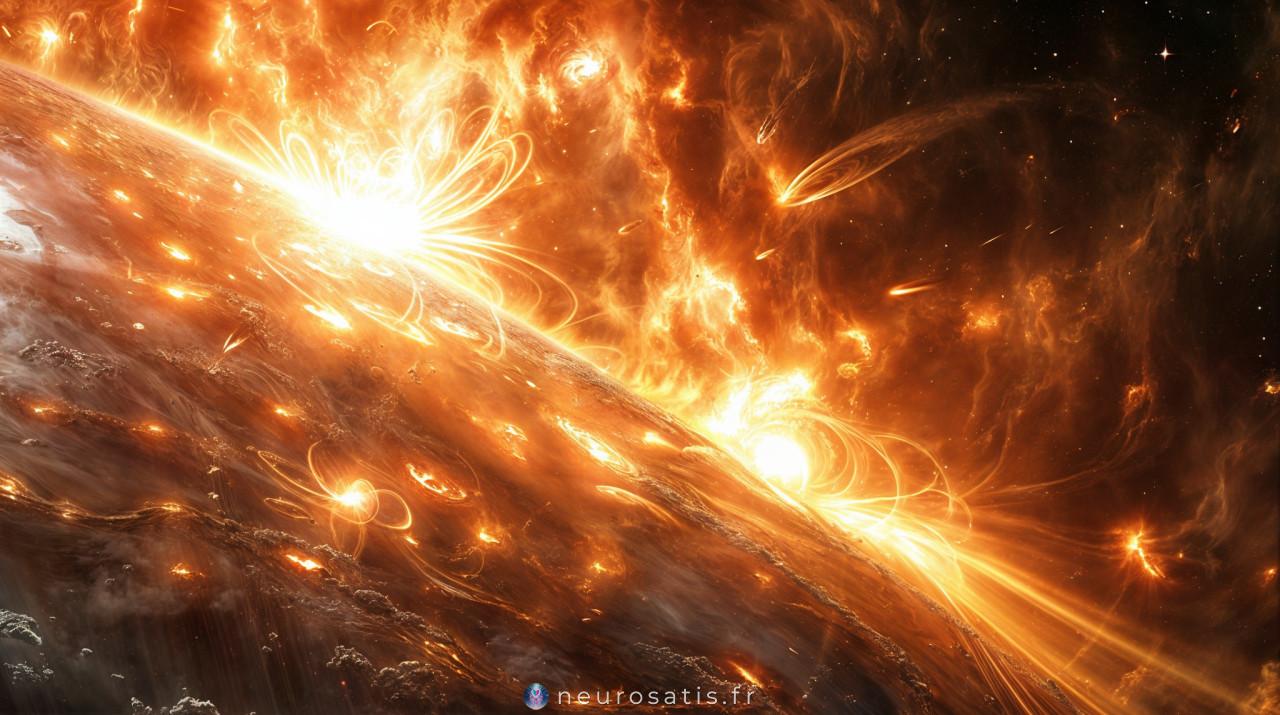 Eruptions solaires une pluie de photons sur la Terre